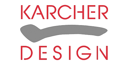 Karcher Design Türgriff Buntbart RUND Chrom/Nickelmatt
