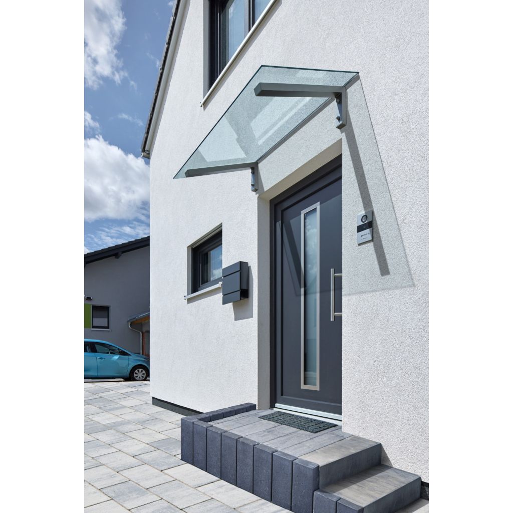 SCOBALIT Pultvordach "Bielefeld" Sicherheitsglas klar