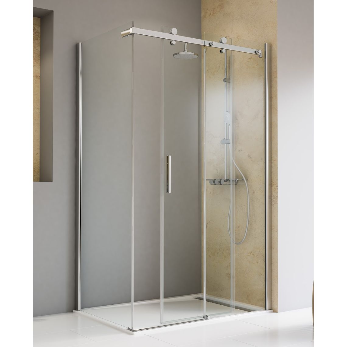 Schulte Toura Schiebetür inklusive Seitenwand Sondermaße