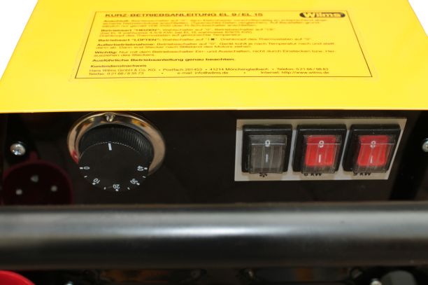 Wilms EL 15 Heißluftgebläse | EL15 | Elektroheizer für 400 Volt