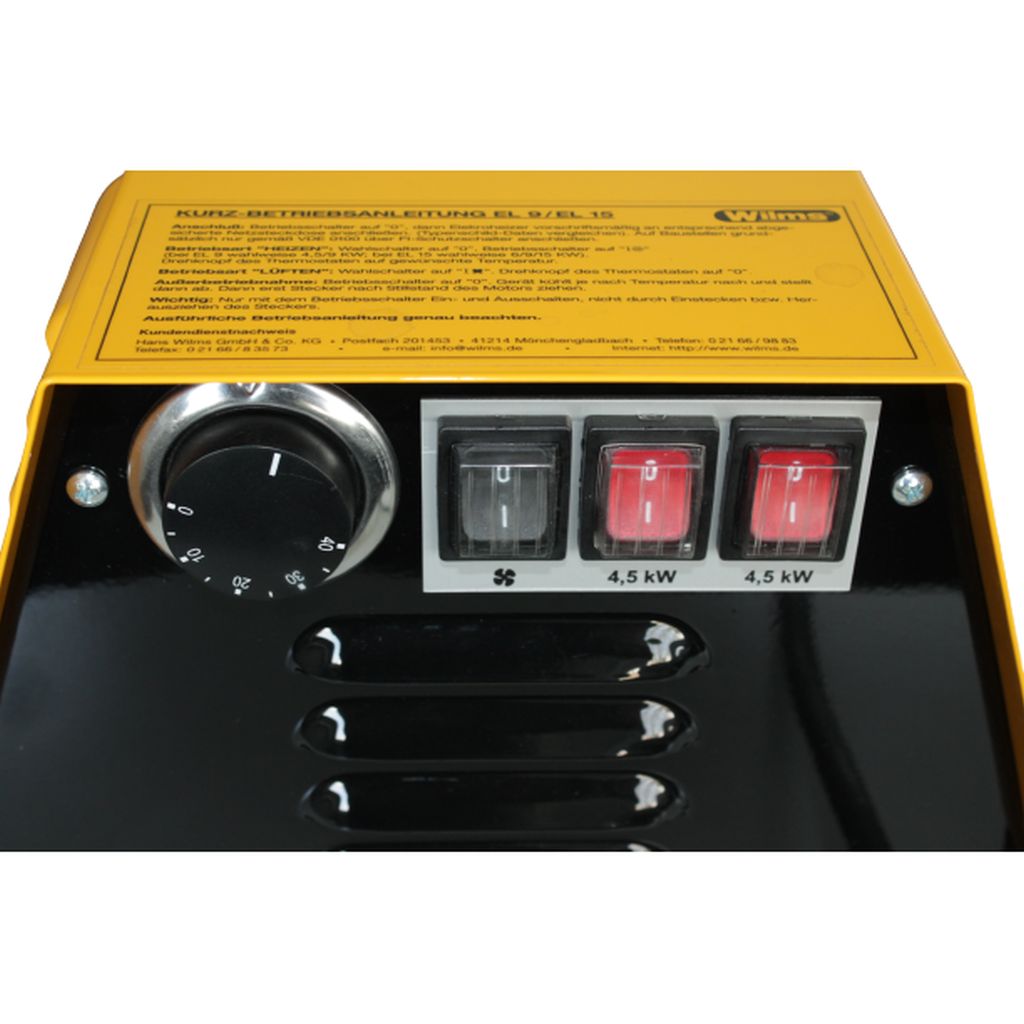 Wilms EL 9 Heißluftgebläse | EL9 | Elektroheizer 400 Volt Drehstrom
