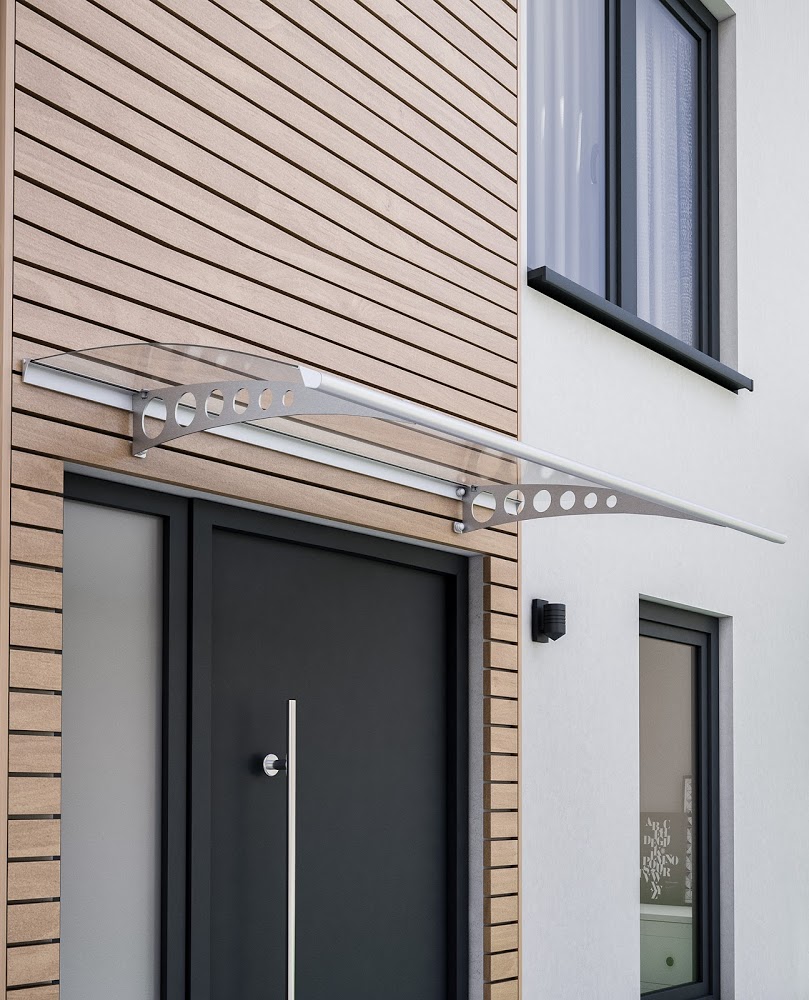 Schulte Style Plus Pultbogenvordach 1600 | Polycarbonat 3 mm
