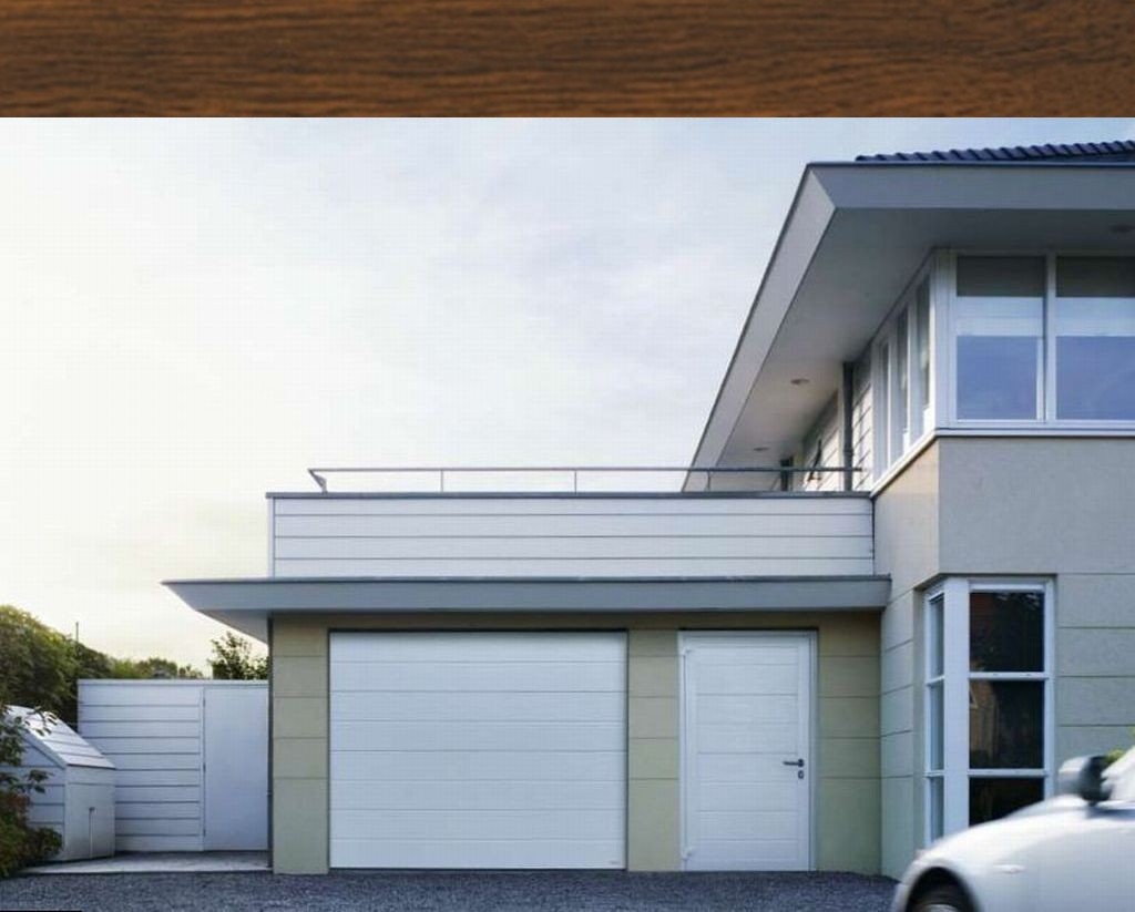 Novoferm Sektionaltor iso45 M-SICKE DARK OAK Holzoptik