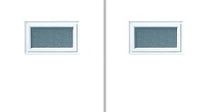 2x Standardfenster | 392x192mm (Rahmen-Innenmaß)