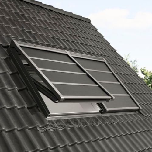 VELUX INTEGRA SOLAR-Hitzeschutz Markise Verdunkelung GGL: alle Größen SCHWARZ