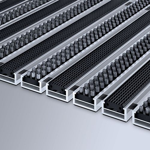 EMCO Eingangsmatte Marschall Original SG CB mit Gummieinlage und Cassettenbürste