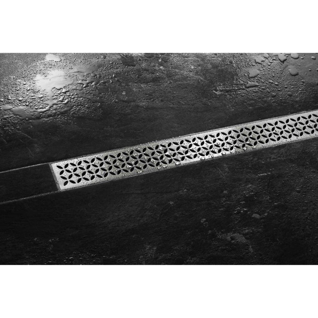 Schlüter KERDI-LINE-IF-E | Rinnenabdeckung Design Floral 23 mm